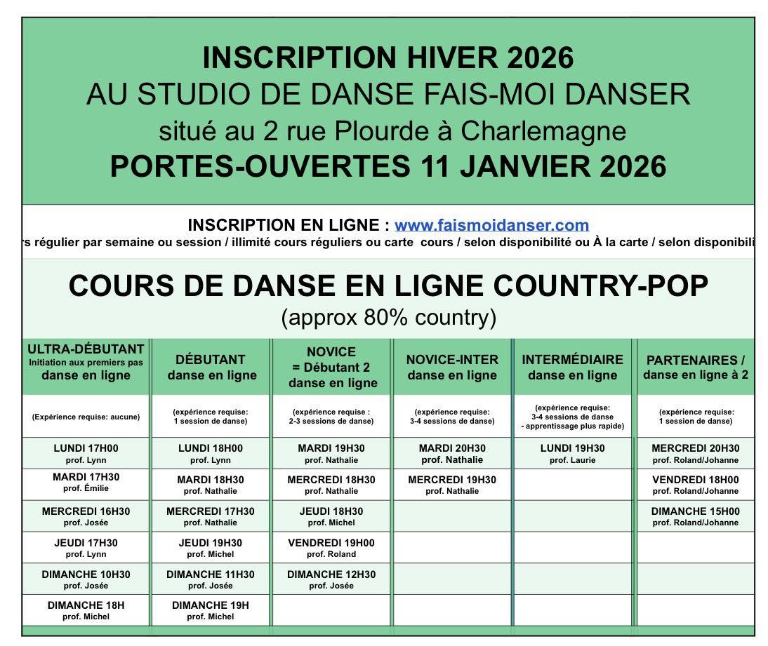 Horaire hiver