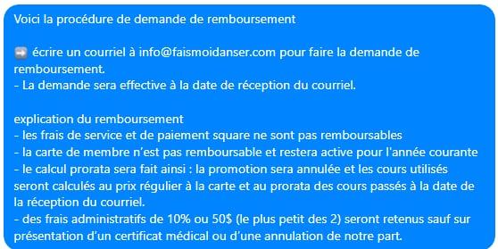 Procedure de remboursement fmd